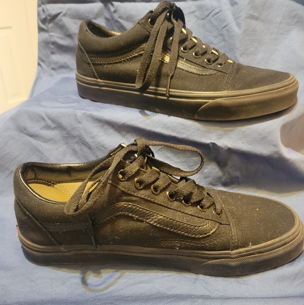 Black Vans Womens 9